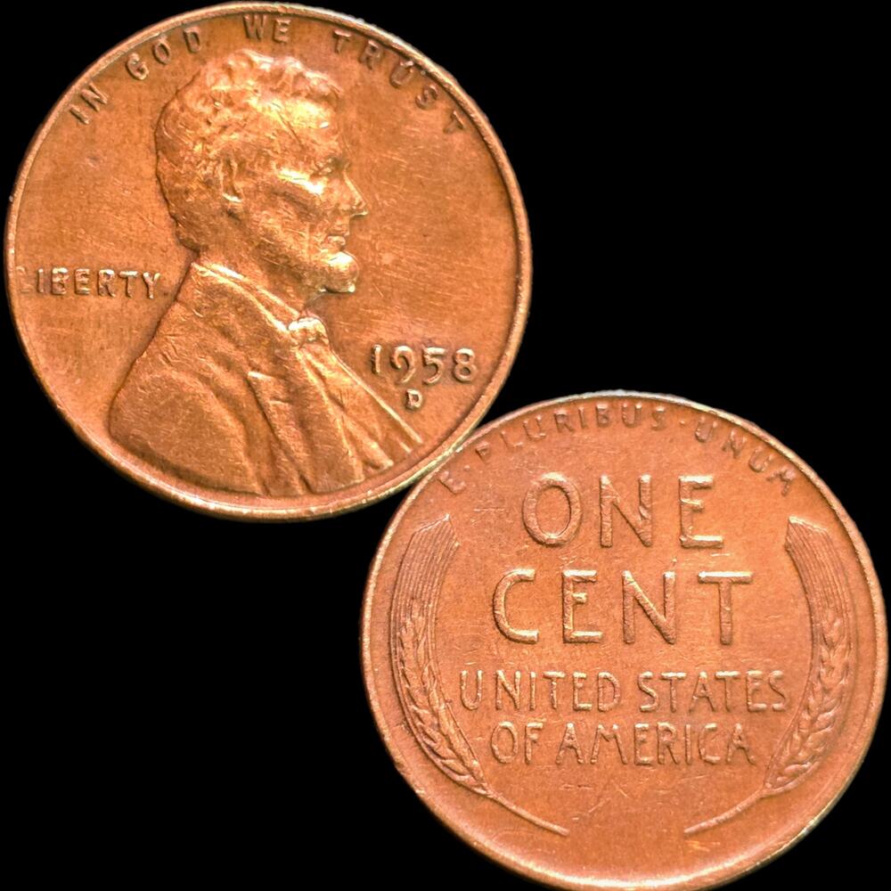 1958d Double Die Obverse Ear Repunched Mint Mark Poss. Die Clash Cent Penny READ